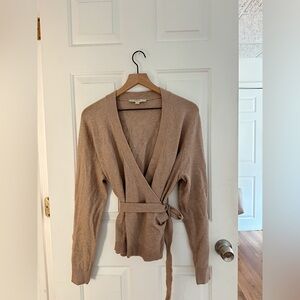 LOFT Tan Wrap Cardigan